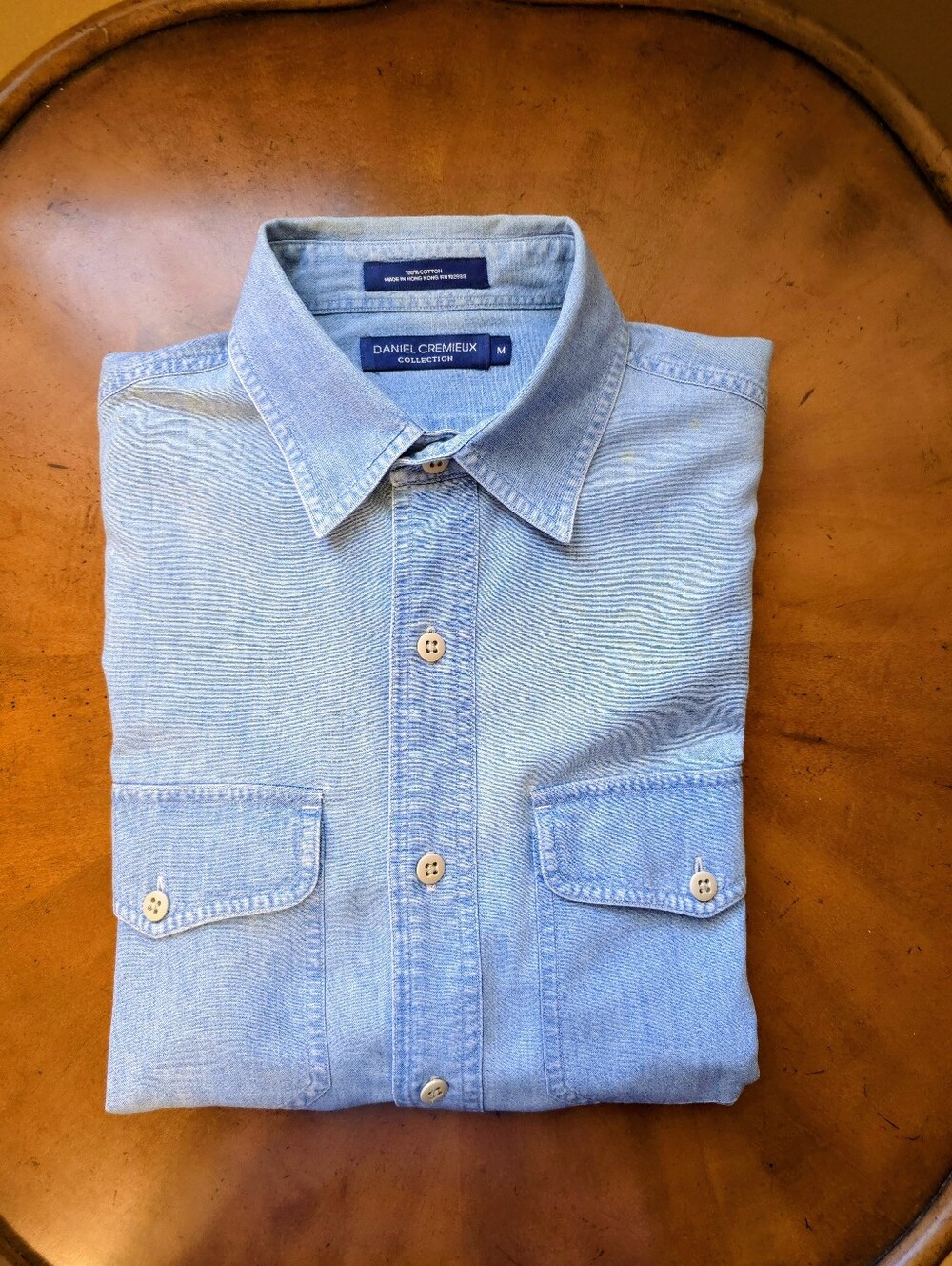 D. Cremieux (M) Blue Chambray Shirt